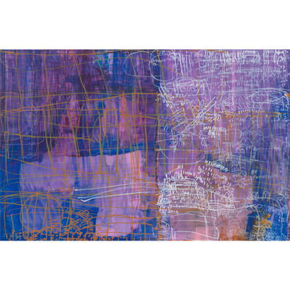 Nicole Storm, Untitled, 2022, acrylic and ink on panel, 48x72 inches. Courtesy of the artist and Diane Rosenstein, LA