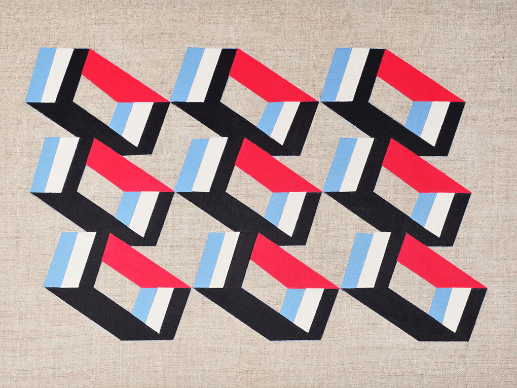 Sinta Tantra, On Being Blue, A Philosophical Enquiry (No. 5_3), 2015, Tempera on Linen, 180 x 127 cm