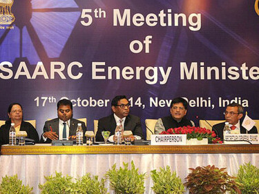 The Minister of State (Independent Charge) for Power, Coal and New and Renewable Energy, Shri Piyush Goyal delivering the inaugural address at the Fifth Meeting of the South Asian Association for Regional Cooperation (SAARC) Energy Ministers, in New Delhi on October 17, 2014