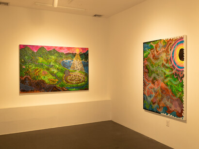 Catalina Africa, Earth body bukid, exhibition view. Courtesy of Silverlens
