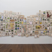 Firelei Báez, Man without a country (aka anthropophagist wading in the Artibonite River), 2014–15. Courtesy of MCA Chicago