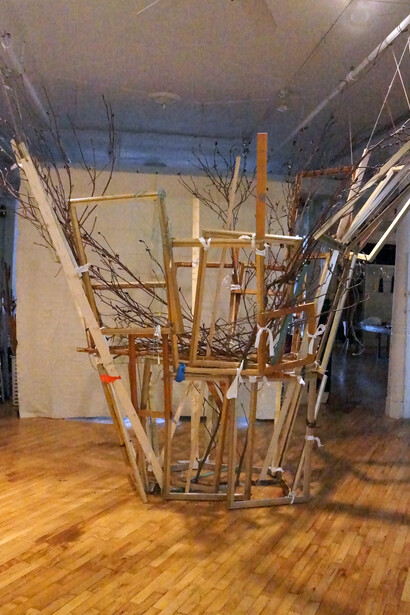 Shaqayeq Arabi, Study of an upturned ziggurat. Courtesy of the artist.