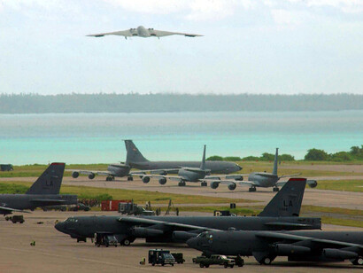 Aviones militares en Diego García
