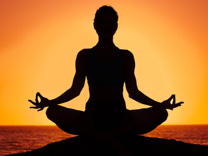 Meditación en padmasana, flor de loto