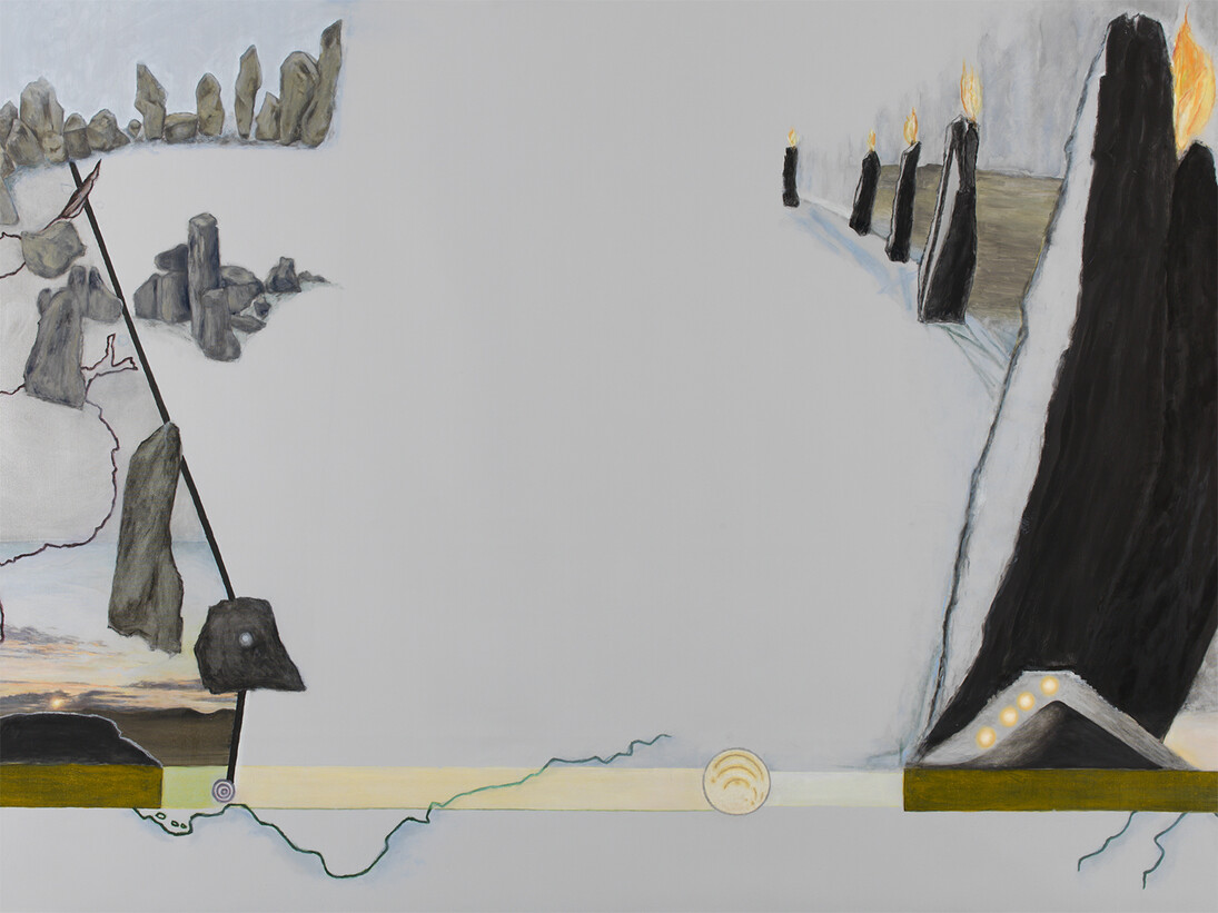 Jo Baer, Dusk (Bands and End-Points), Courtesy Galerie Barbara Thumm, Copyright The Artist