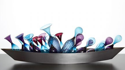 Contemporary glass art. Courtesy of Mudac