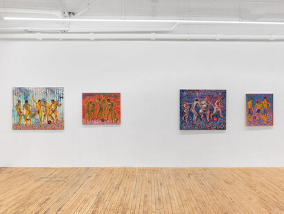 Andrej Dúbravský, Laboratory of flesh and balls, exhibition view. Courtesy of Gaa Gallery