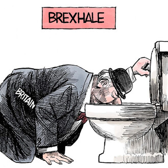 The 2017 Pulitzer Prize Winning Cartoons of Jim Morin. Courtesy of Newseum 