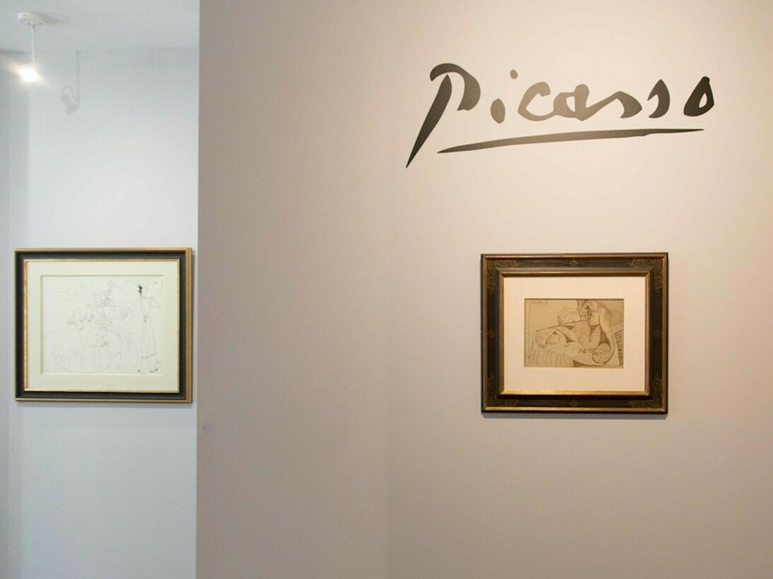 Picasso on Paper, Exhibition view. Courtesy of Omer Tiroche Gallery