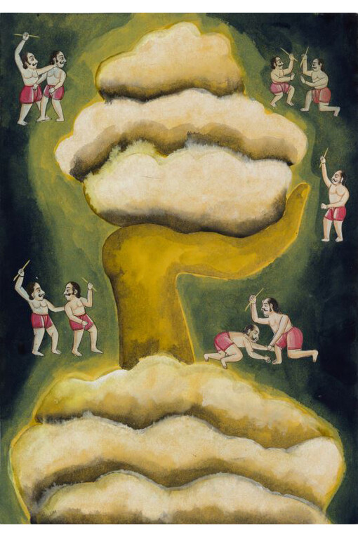 Francesco Clemente, Emblems of Transformation 11, 2014. Watercolour on paper. 29.6 x 20.9 cm / (11⅝ x 8¼ in) © the artist, image Courtesy of Francesco Clemente and Blain|Southern, Photographer: John Berens, 2014
