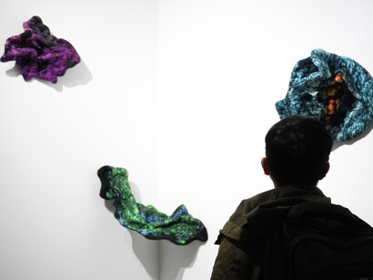 Davartis, A dónde se refugia el temblor, exhibition view. Courtesy of Q Galeria