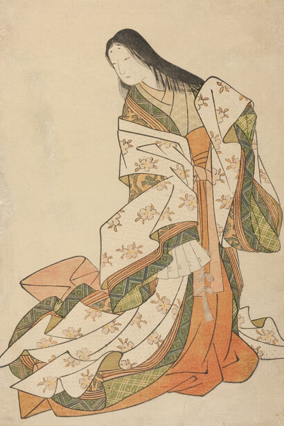 Suzuki Harunobu 鈴木 春信 , The poetess Ono no Komachi, 1767/68. Courtesy of The Art Institute of Chicago