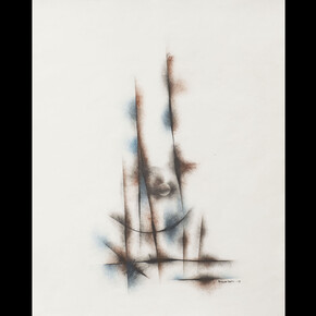 Norman Lewis (1909–1979), Hide and Seek, 1954, oil on paper, 24x19 inches, signed, © Estate of Norman Lewis. Courtesy of Michael Rosenfeld Gallery LLC, New York, NY