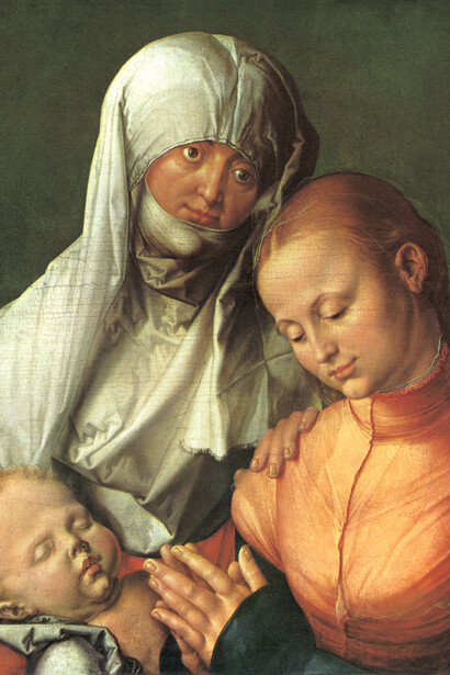 Albrecht Dürer. The Virgin, the Child and St. Anne, 1519. Oil on linden, 60 x 49.8 cm. The Met Museum, New York