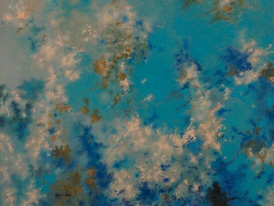 Cai Jin, Landscape No. 89, 2014, Oil on canvas, 59 1/8 x 47 1/4 in (120 x 150 cm). Courtesy of the artist and Chambers Fine Art
