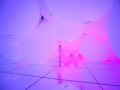 Expanding Three-dimensional Existence in Transforming Space © teamLab Planets Tokyo