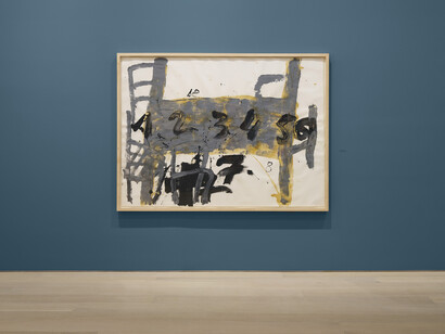 Antoni Tàpies, On paper, exhibition view. Courtesy of Pace Gallery