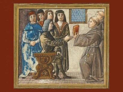 Fra' Pacioli in un'antica stampa