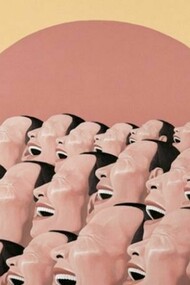 Yue Minjun, The Sun, 2000