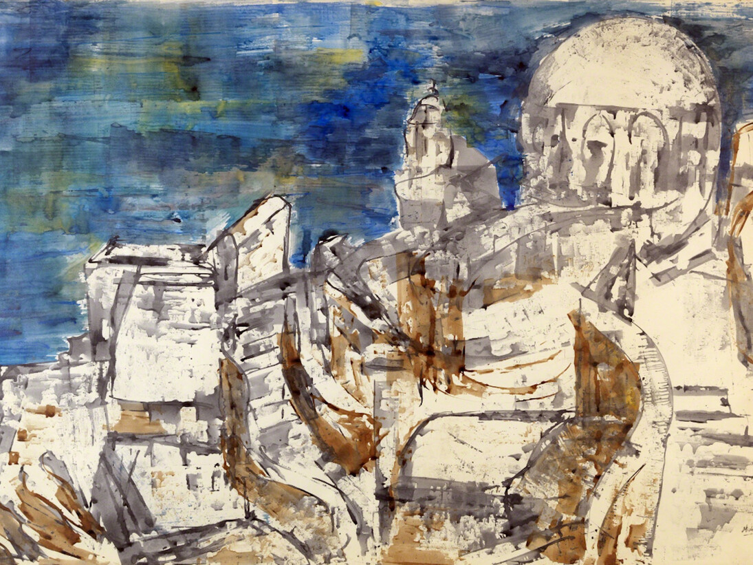 Michael Michaeledes, Greek Islands , 1957. Courtesy of Annely Juda Fine Art