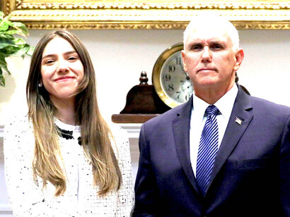 Semanas de competición en la esfera de las relaciones internacionales: Fabiana Rosales, esposa de Guaidó, con el Pence, vice de EE UU