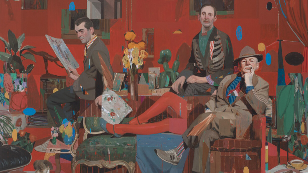 Aryz, Los galeristas (detalle), 2023-2025. Cortesía de la Galeria Senda