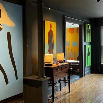 Janet Maya, The architecture of stillness, exhibition view. Courtesy of Robin Rice Gallery