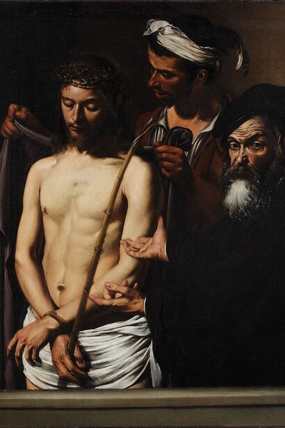 Ecce Homo, Caravaggio, Michelangelo Merisi detto, 1605, Musei di Strada Nuova - Palazzo Bianco, Genova, Italia