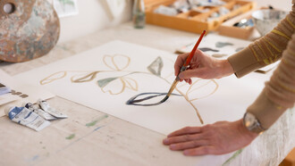 Sarah Von Dreele at her studio. Photo by © Alysia Kristan