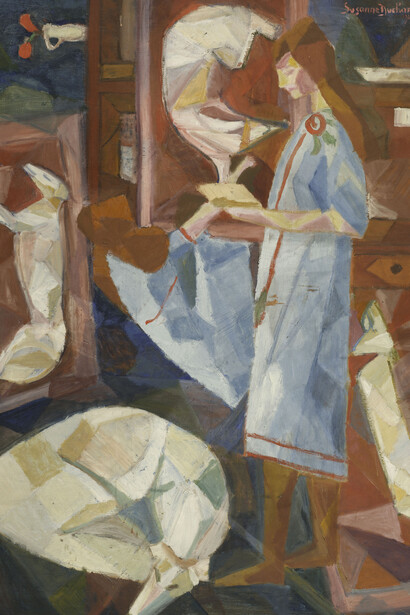 Suzanne Duchamp, Young girl with dog, 1912. Avec l’aimable autorisation du Kunsthaus Zürich 