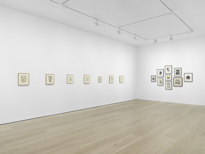 R. Crumb, There’s no end to the nonsense, exhibition view. Courtesy of David Zwirner Gallery