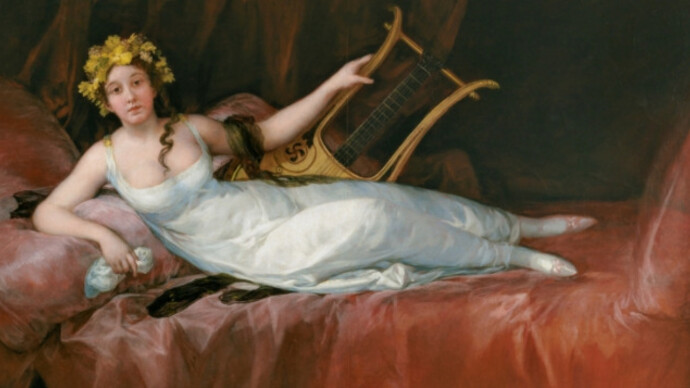 The Marchioness of Santa Cruz 1805. Oil on unlined canvas, 124.7 x 207.7 cm.