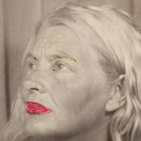 Lee Godie, Lee and cameo / on a chair / Sincerily / Lee Godie (detail), 1970s. Courtesy of Art Institute of Chicago
