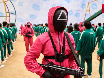 A Netflix original series. Squid game © 2021 Netflix. All rights reserved. Courtesy of Museum Rietberg