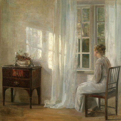 Carl Holsoe, Waiting by the Window, c. 1930