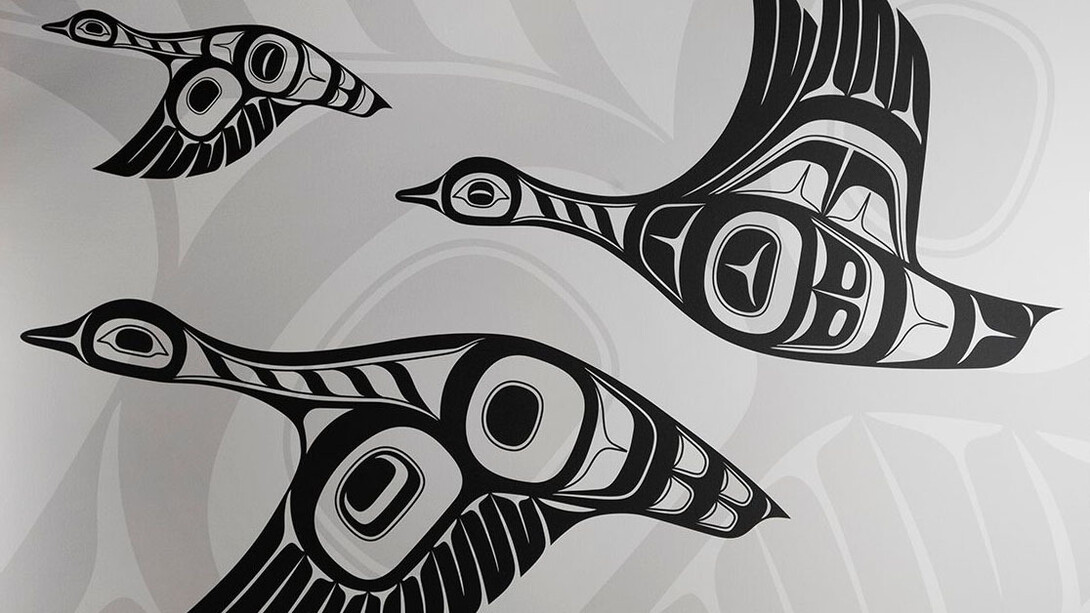 Trevor Husband, Geese flying south. Courtesy Stonington Gallery
