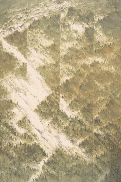 Wucius Wong 王無邪, Towards enlightenment B (Green). Courtesy of Risd Museum