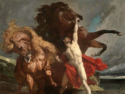 Henri Regnault- Automedon con los caballos de Aquiles