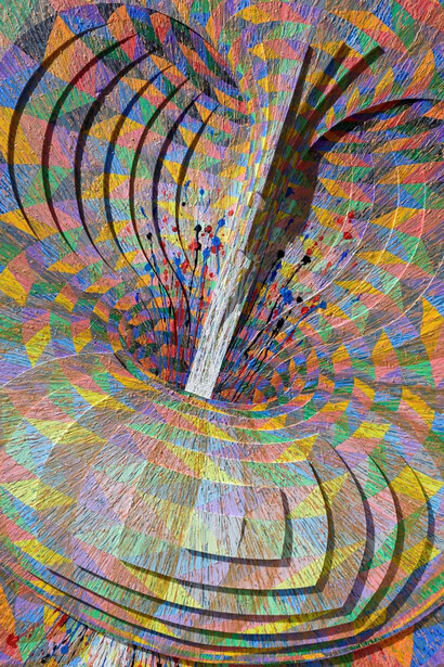 Dušan Sekela, Abracadabra, exhibition painting. Courtesy of Danubiana