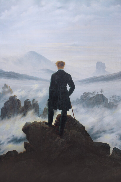 Caspar David Friedrich, Il viandante sul mare di nebbia (1818)