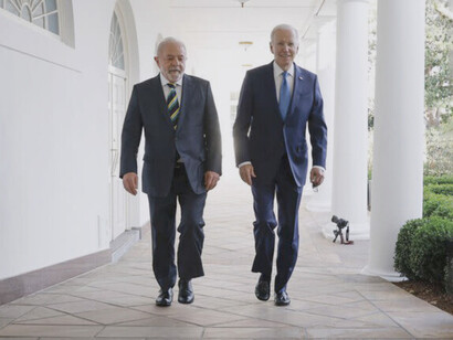 Lula da Silva, president of Brazil, and Joe Biden, the current president of the United States of America 