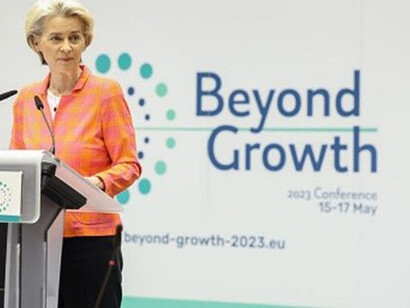 EU Commission President Ursula von der Leyen at the Beyond Growth Conference in Brussel, Belgium