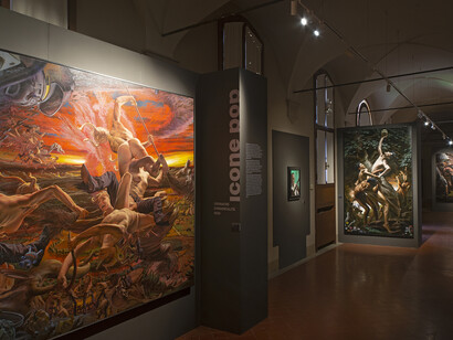 Nicola Verlato, Myth generation, vista della mostra. Per gentile concessione del LabOratorio degli Angeli