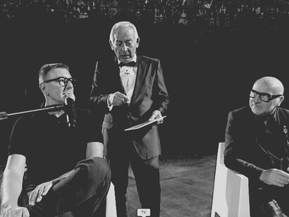 Leo Gullotta con Stefano Gabbana e Domenico Dolce