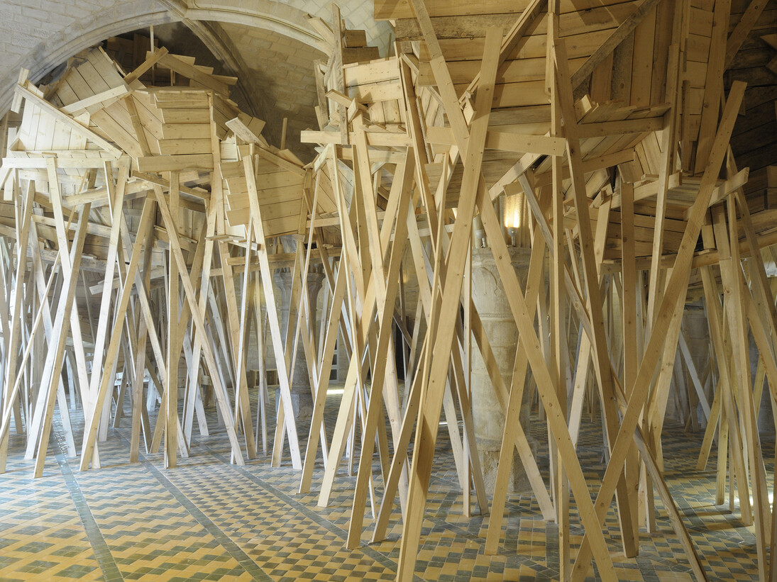 Le buisson maudit, 2013, Abbaye de Maubuisson, Saint‐Ouen‐l’Aumône, Crédit photo: Catherine Brossais
