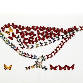 Romuald Hazoumè, Dance of the Butterflies. Photo Alan Seabright