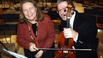 Elisabetta Brusa con Pavlik Lettiga dell'Aachener Kammer Orchester