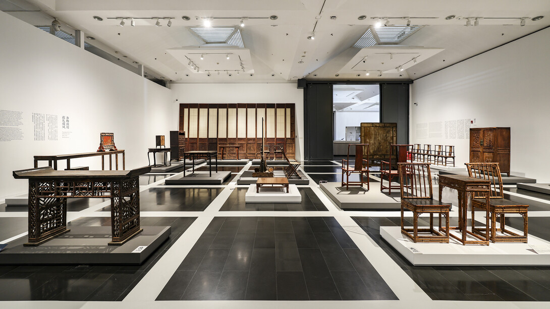 Knowing realm, exploring origins: Ming and Qing furniture culture and art exhibition, exhibition view. Courtesy of Tsinghua University Art Museum