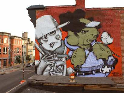 Grafite de Claudio Ethos em Denver, Colorado