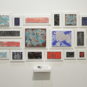 Deep Line Drawings by Carlos Luna, Exhibition view. Courtesy of Boca Raton Museum of Art